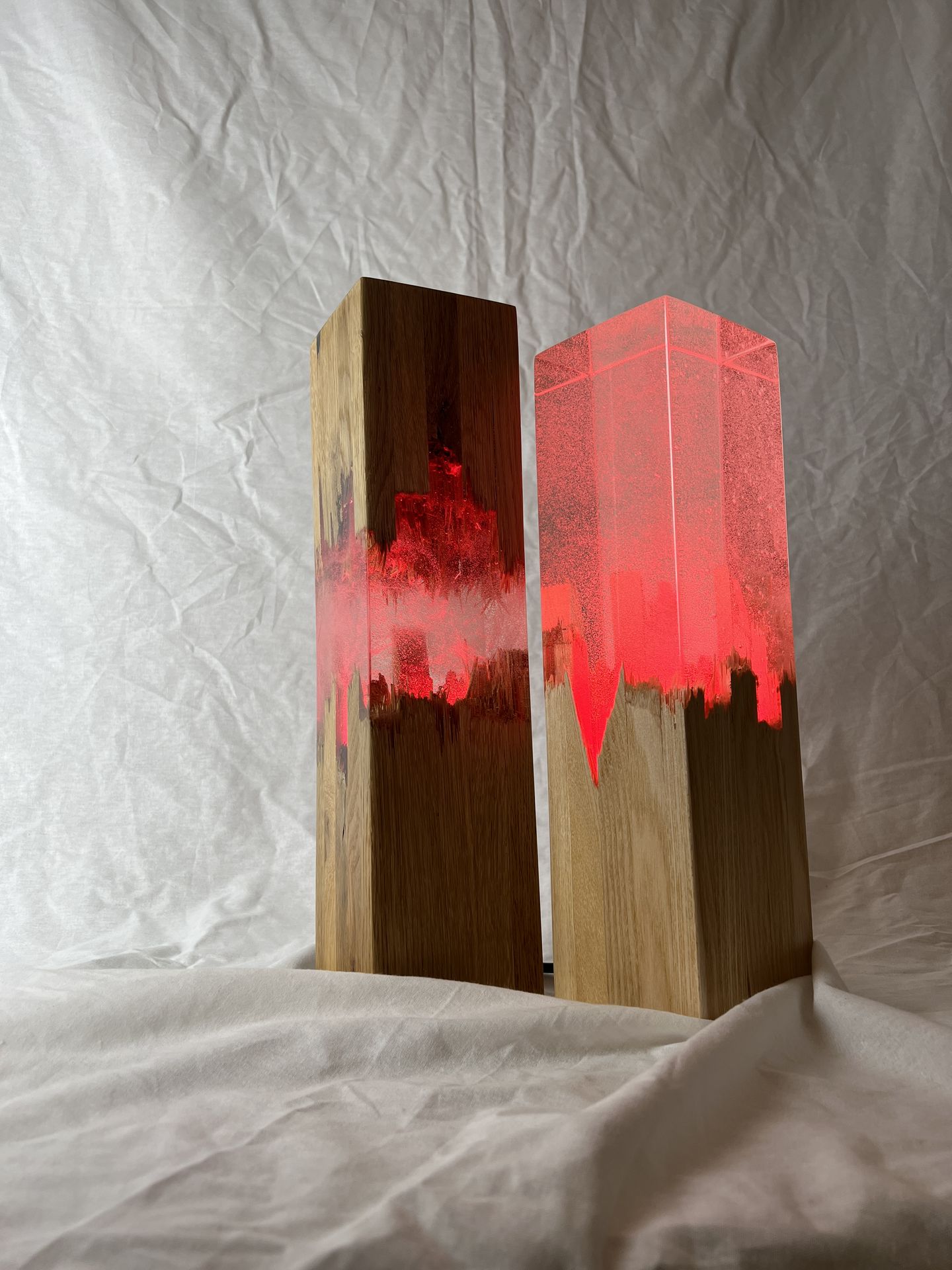 Lampa s červenou epoxidací
